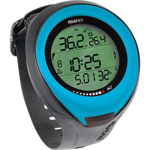 Mares Puck Pro Wrist Computer Light Blue